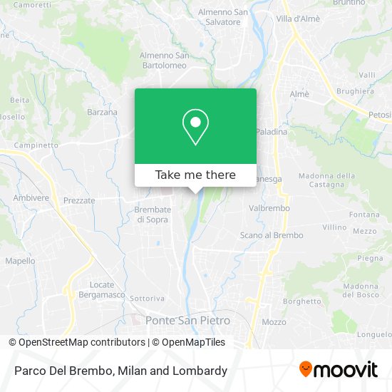 Parco Del Brembo map