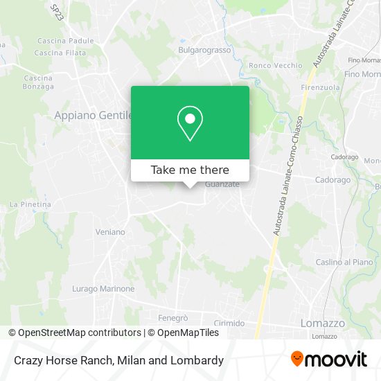 Crazy Horse Ranch map