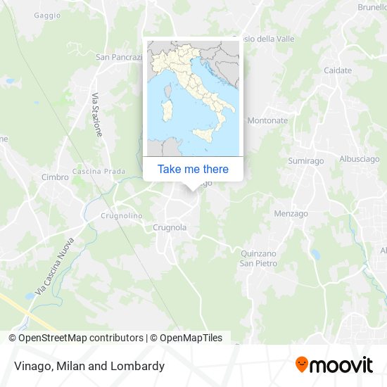 Vinago map