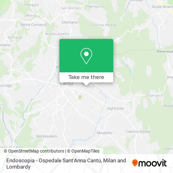 Endoscopia - Ospedale Sant'Anna Cantù map