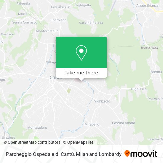 Parcheggio Ospedale di Cantù map