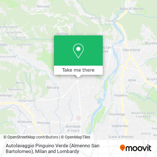 Autolavaggio Pinguino Verde (Almenno San Bartolomeo) map