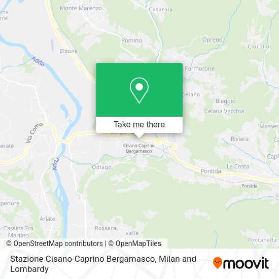 Stazione Cisano-Caprino Bergamasco map