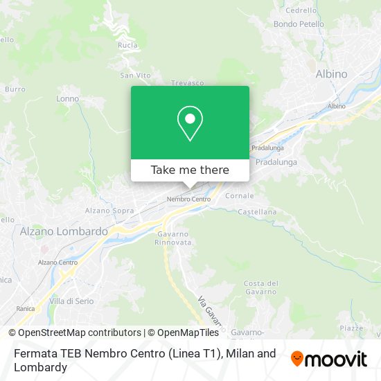 Fermata TEB Nembro Centro (Linea T1) map