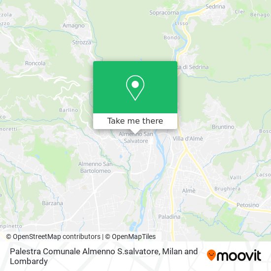 Palestra Comunale Almenno S.salvatore map