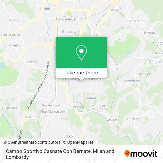 Campo Sportivo Casnate Con Bernate map