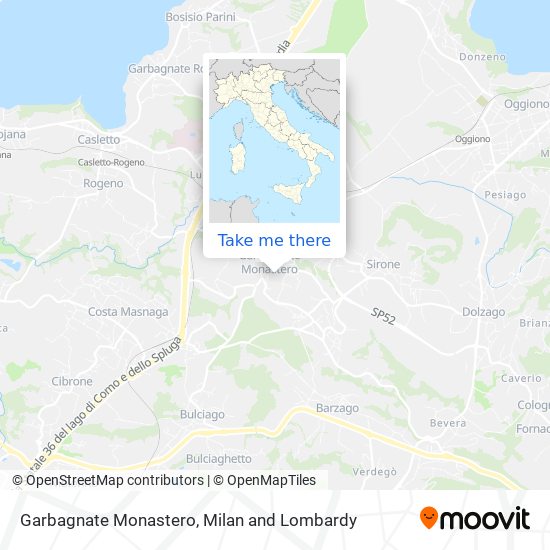 Garbagnate Monastero map