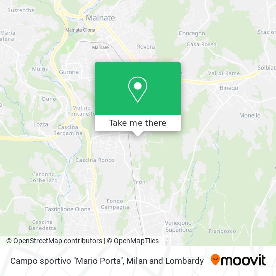 Campo sportivo "Mario Porta" map
