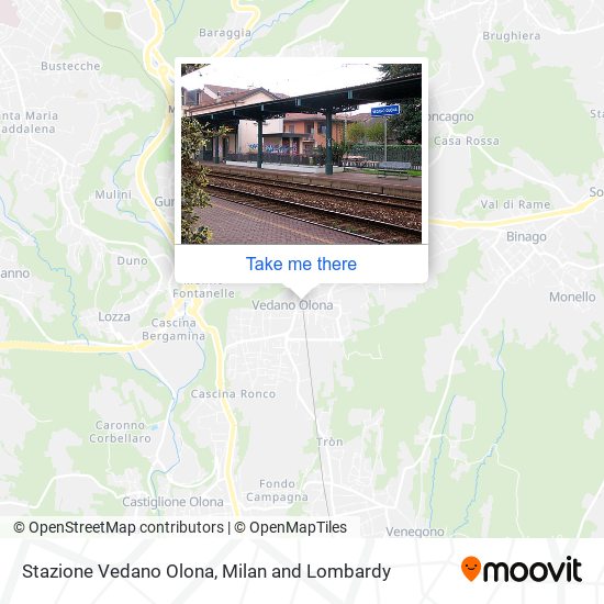 Stazione Vedano Olona map