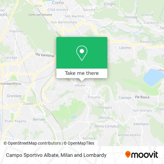 Campo Sportivo Albate map