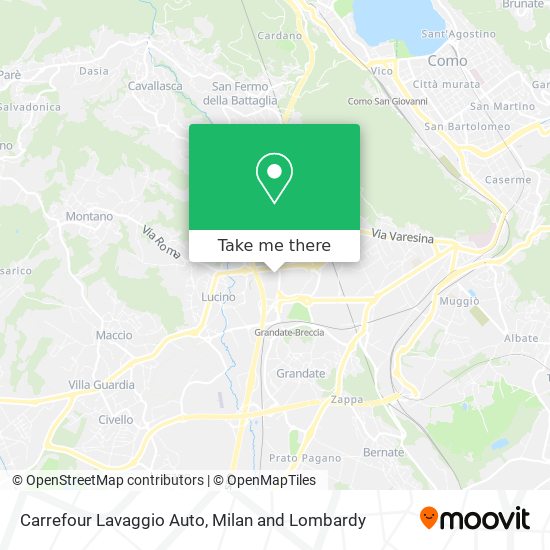 Carrefour Lavaggio Auto map