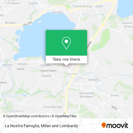 La Nostra Famiglia map