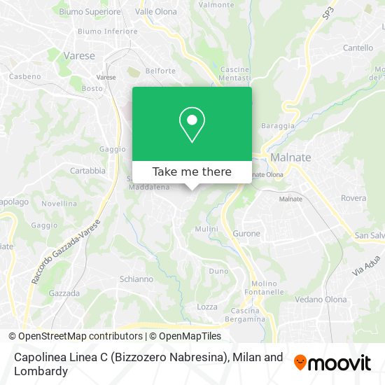 Capolinea Linea C (Bizzozero Nabresina) map