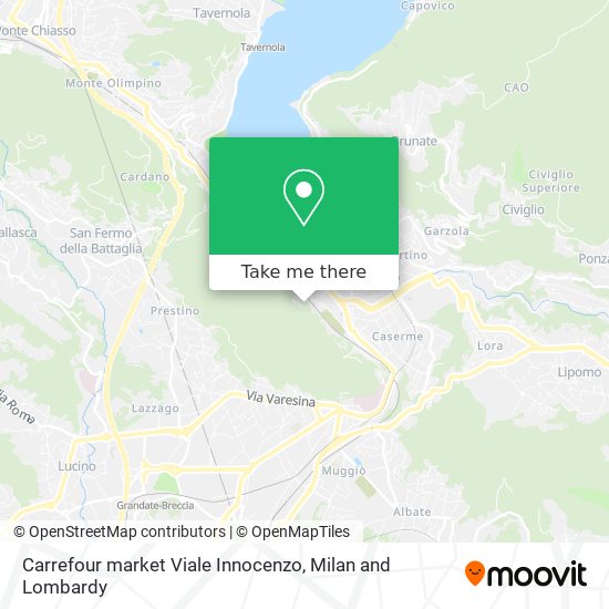 Carrefour market Viale Innocenzo map