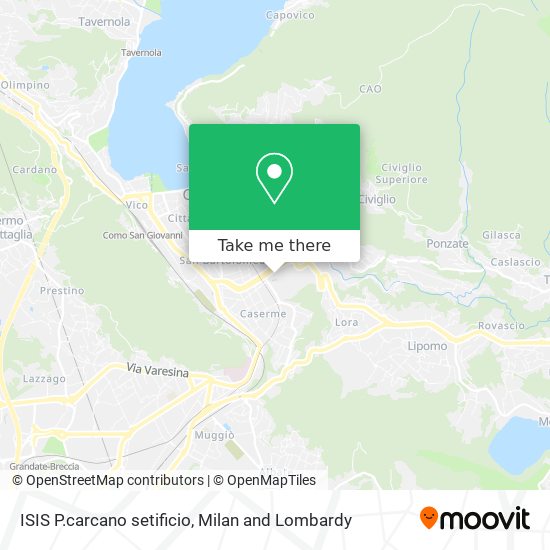 ISIS P.carcano setificio map