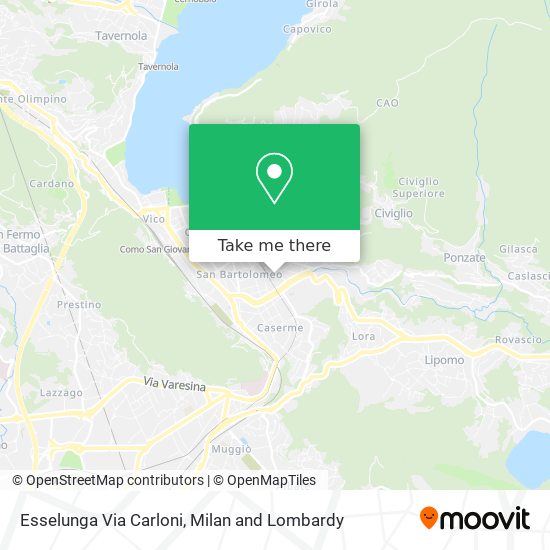 Esselunga Via Carloni map