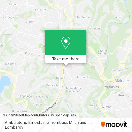 Ambulatorio Emostasi e Trombosi map