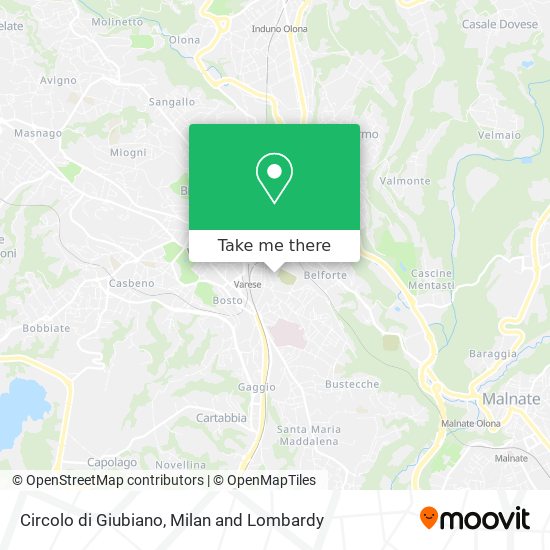 Circolo di Giubiano map