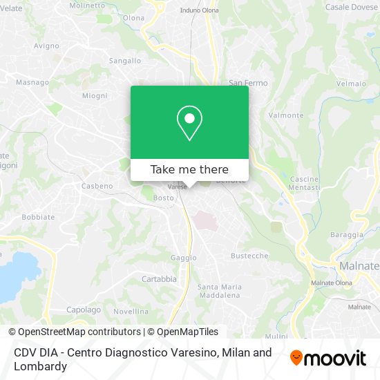 CDV  DIA - Centro Diagnostico Varesino map