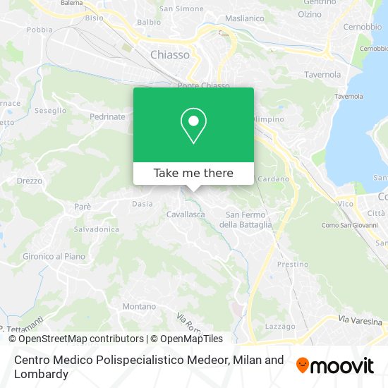 Centro Medico Polispecialistico Medeor map