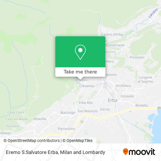 Eremo S.Salvatore Erba map