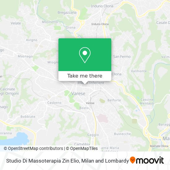 Studio Di Massoterapia Zin Elio map