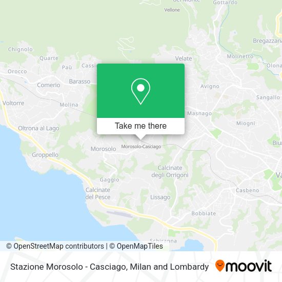Stazione Morosolo - Casciago map