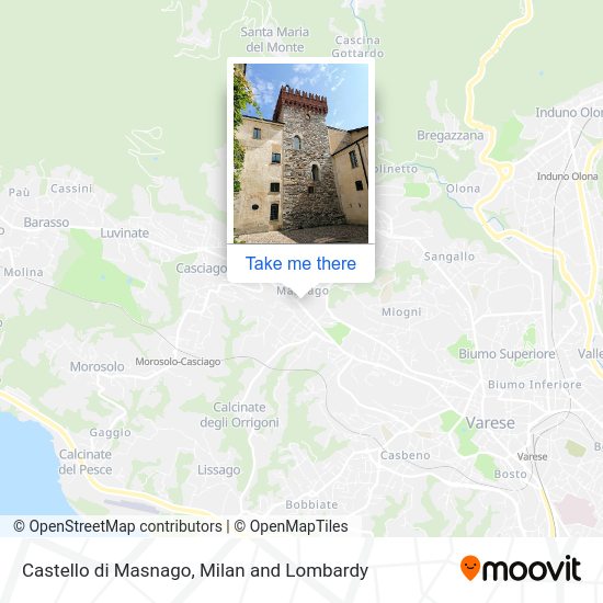 Castello di Masnago map