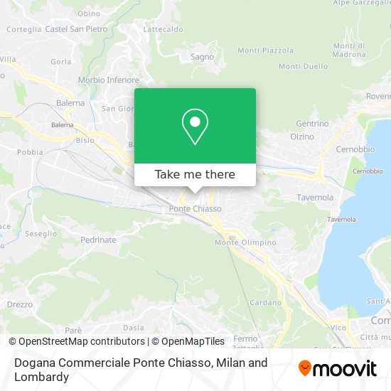 Dogana Commerciale Ponte Chiasso map