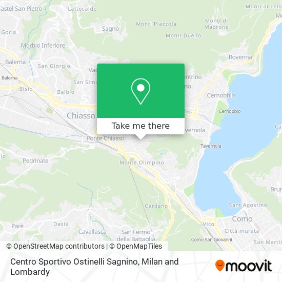 Centro Sportivo Ostinelli Sagnino map