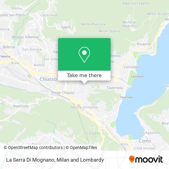 La Serra Di Mognano map