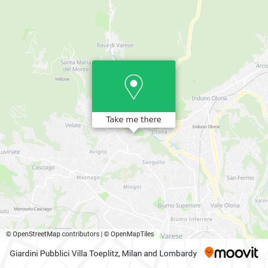 Giardini Pubblici Villa Toeplitz map
