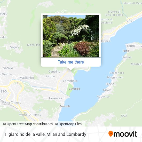 Il giardino della valle map