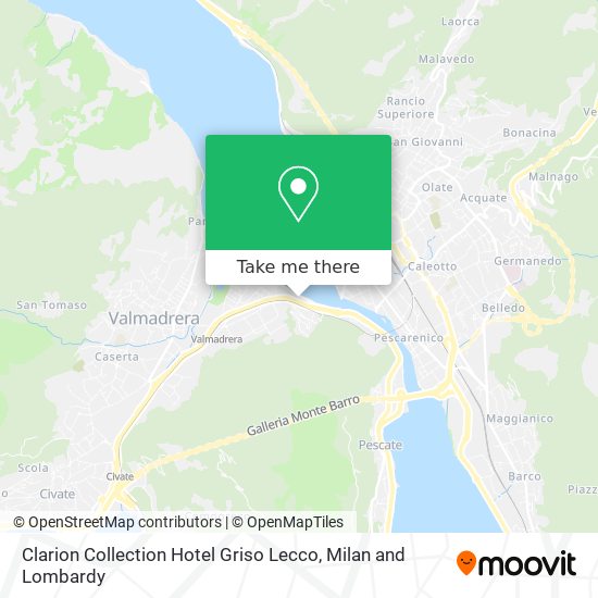 Clarion Collection Hotel Griso Lecco map
