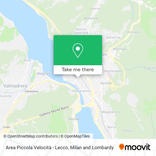 Area Piccola Velocità - Lecco map