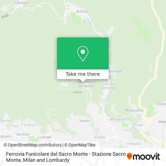 Ferrovia Funicolare del Sacro Monte - Stazione Sacro Monte map