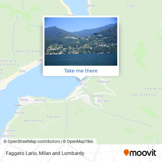 Faggeto Lario map