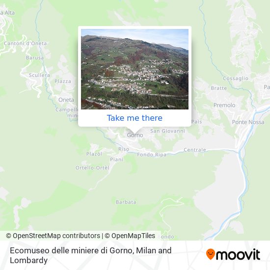Ecomuseo delle miniere di Gorno map