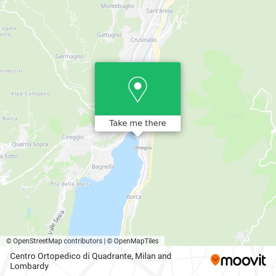 Centro Ortopedico di Quadrante map