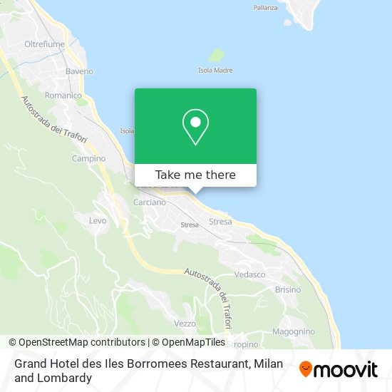 Grand Hotel des Iles Borromees Restaurant map