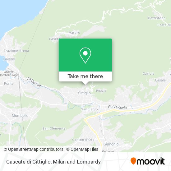 Cascate di Cittiglio map