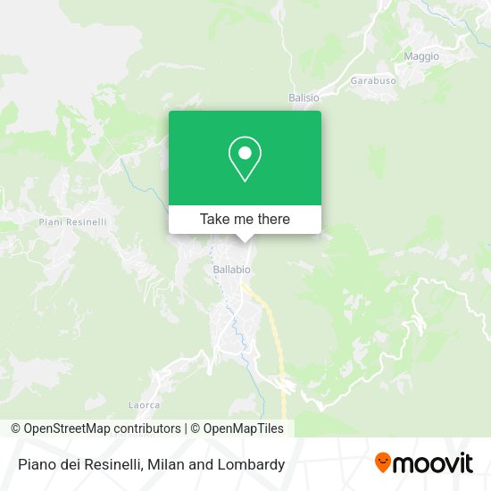 Piano dei Resinelli map