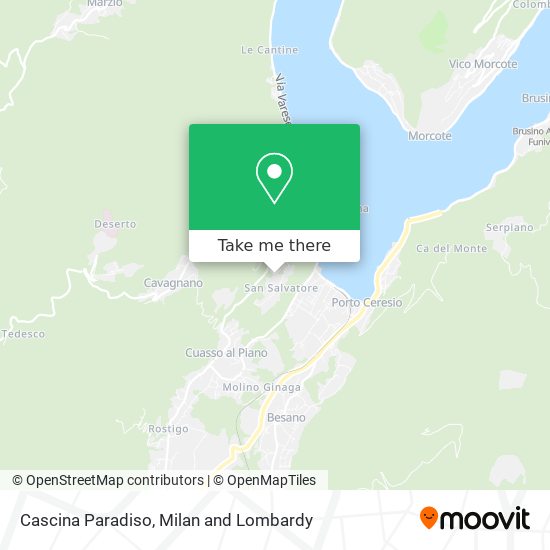 Cascina Paradiso map