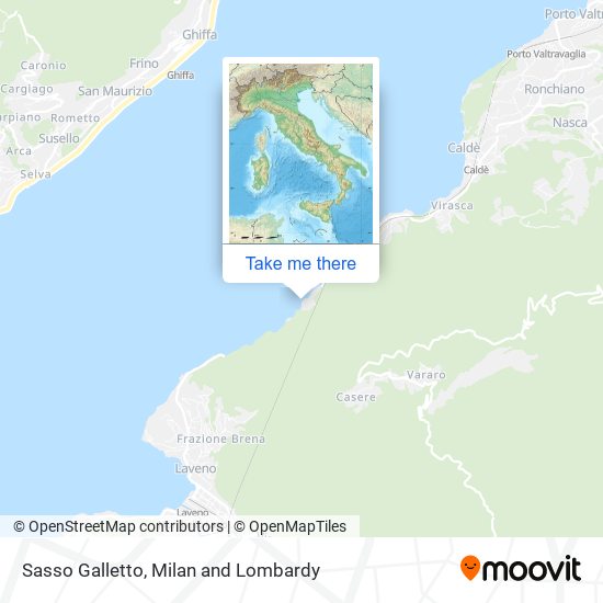 Sasso Galletto map