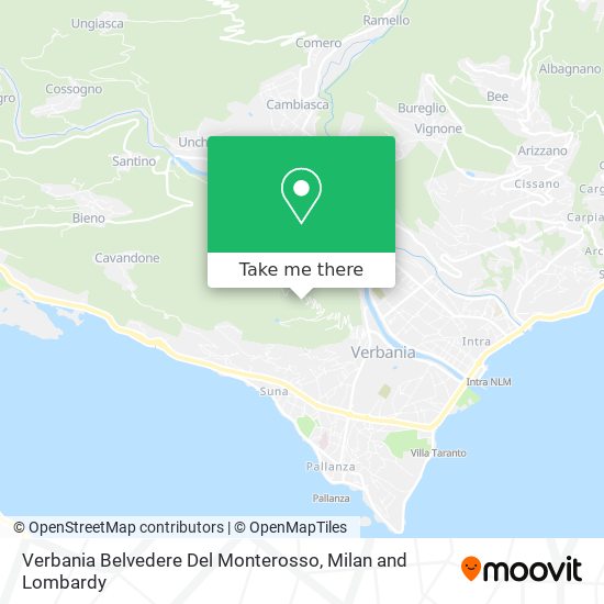 Verbania Belvedere Del Monterosso map