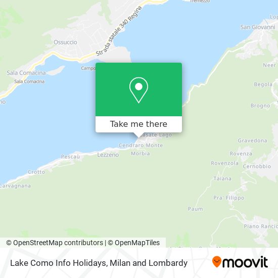 Lake Como Info Holidays map