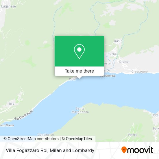 Villa Fogazzaro Roi map