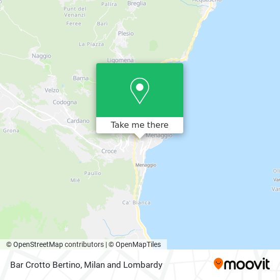 Bar Crotto Bertino map