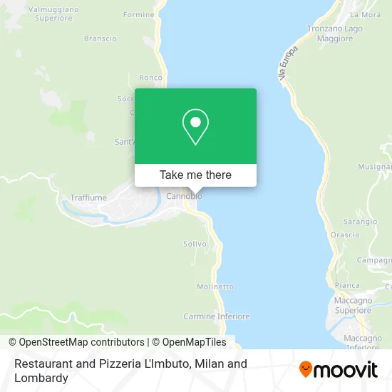 Restaurant and Pizzeria L'Imbuto map