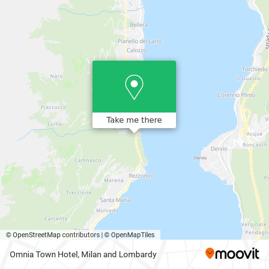 Omnia Town Hotel map